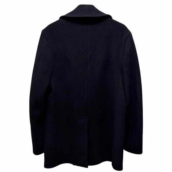 Vintage Wool Genuine US Navy Pea Coat Black 36 - Picture 2 of 5